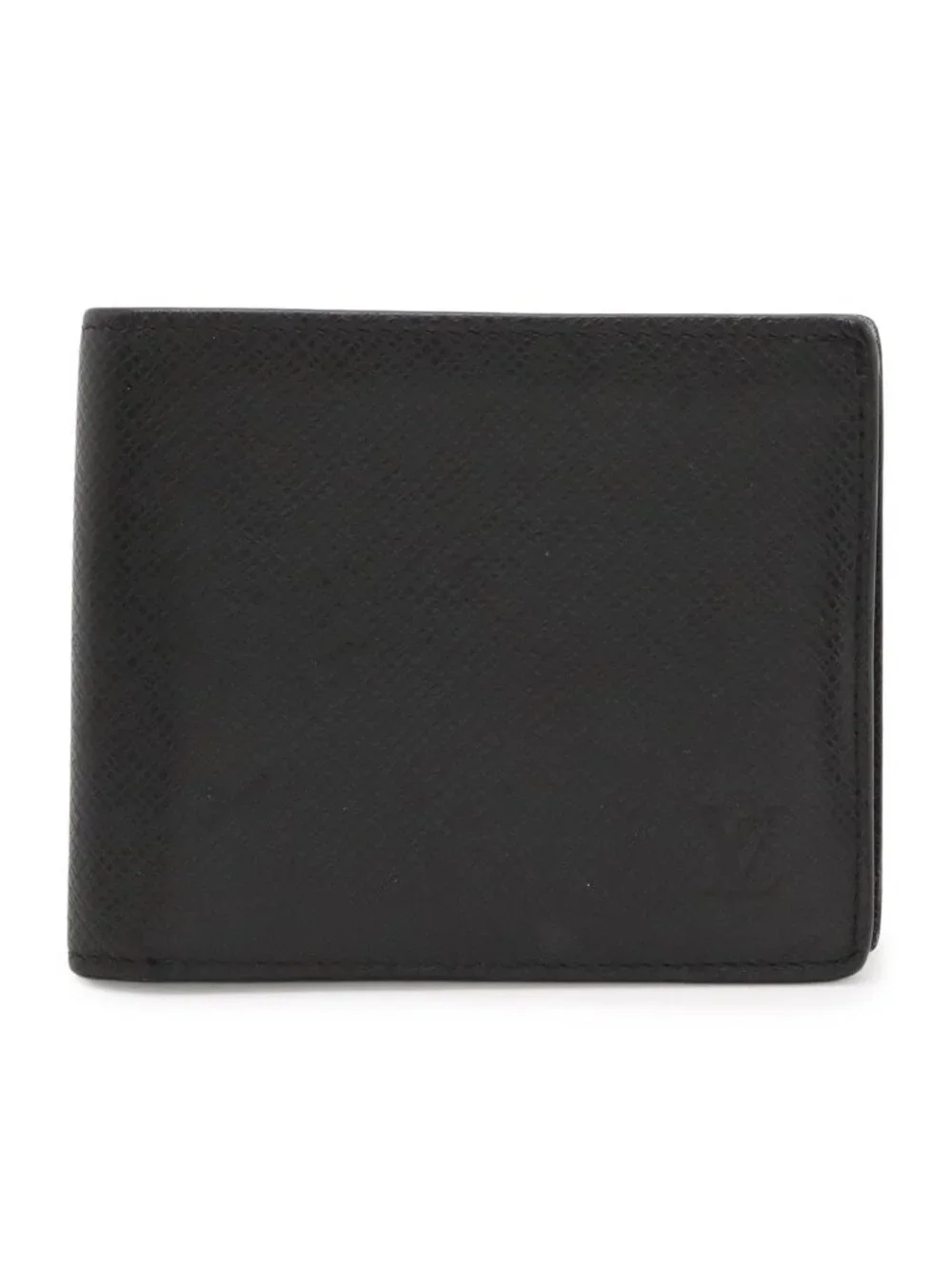 Louis Vuitton Taiga Portefeuille Marco NM Bifold Wallet Leather Noir Black